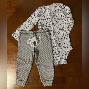 Carter’s | 2-piece koala outfit | baby 12 mo
